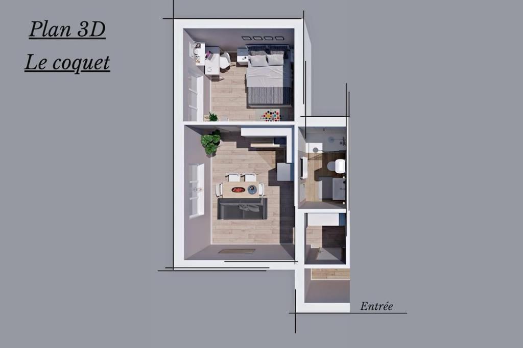 Ferienwohnung Le Coquet - Balcon - Proche Gare - Parking Bourg-en-Bresse Exterior foto